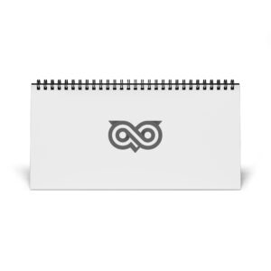 2026 Desktop Grid Calendar — Minimal Desk Planner with Monthly View